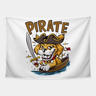 Pirate cute dog Tapestry