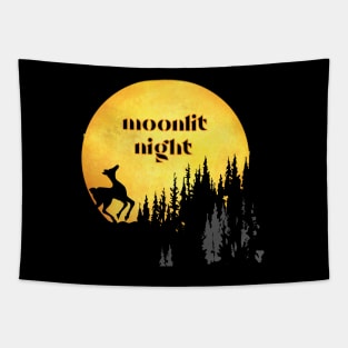 moon shadow,moonlit night Tapestry