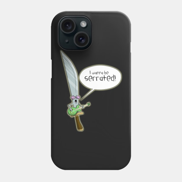 i wanna be serrated! Phone Case by bobgoodallart