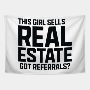 This Girl Sells Real Estate Tapestry