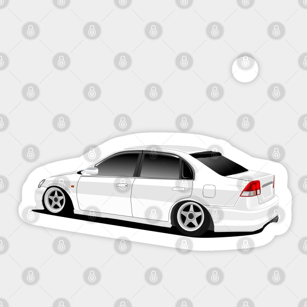 Honda Civic ES - Honda Civic - Sticker | TeePublic