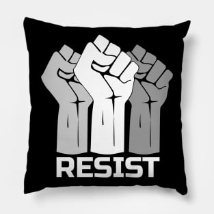 Resist with fist 3 - in White Pillow