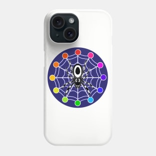 Color wheel Spider Design Phone Case