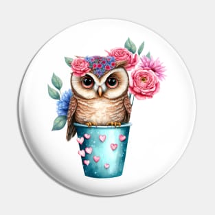 owl Blue Pin