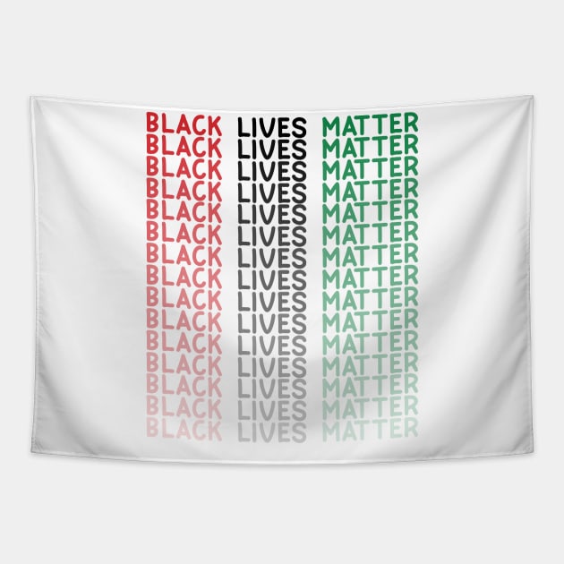 Black Lives Matter Flag Tapestry by hallyupunch