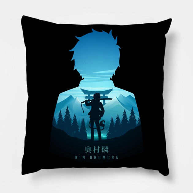 Rin Okumura Pillow by The Artz