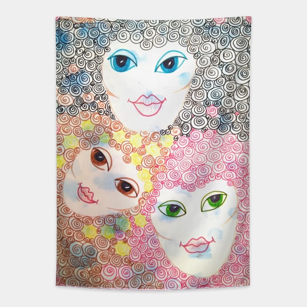 Fairies in Wonderland Tapestry by Maltez