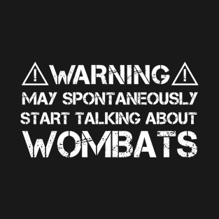 Wombat Australian Australia Vacation Holiday T-Shirt