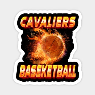 Vintage Basketball Colorful Cavaliers Beautiful Name Teams Magnet