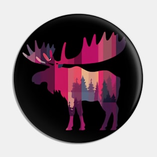 Moose, Forest Animal Pin