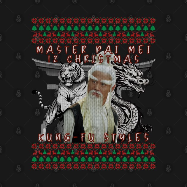 Master Pai Mei Christmas Kung Fu T-Shirt by 8 Fists of Tees