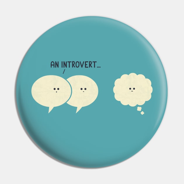 Introvert Pin by HandsOffMyDinosaur