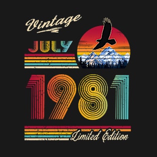 July 1981 Birthday T-Shirt