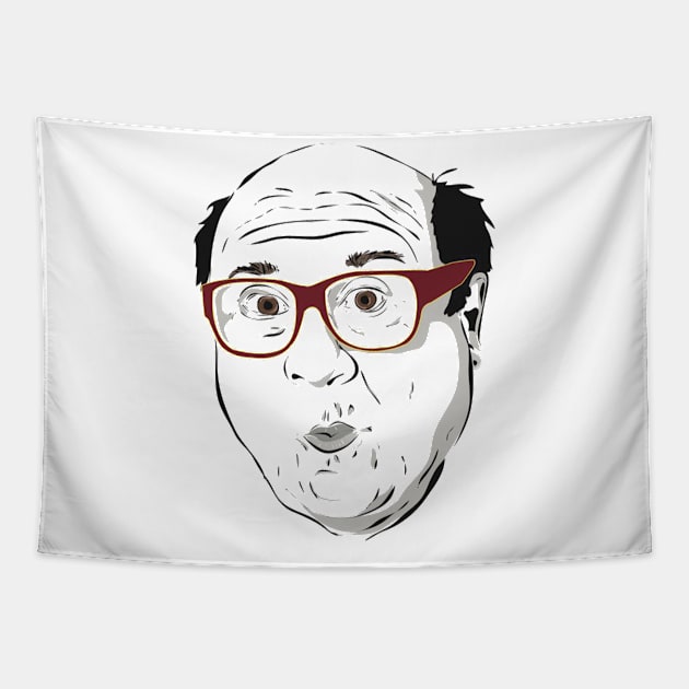 Danny Devito Tapestry by Anthony Statham