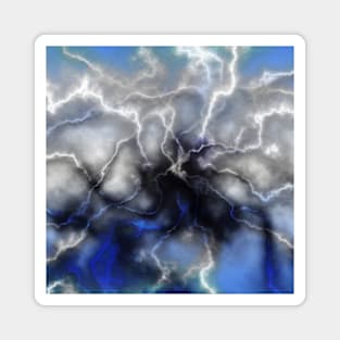 Lightning ride (blue) Magnet