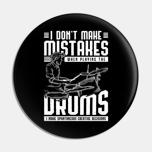 Funny Drummer Quote Drumsticks Music Drums Pin by shirtsyoulike