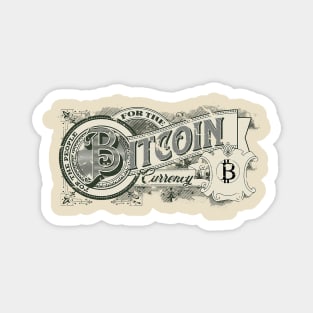 Bitcoin For The People Vintage Currency Magnet