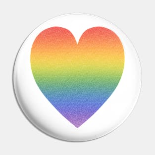 Gradient Rainbow Heart Pin