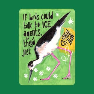 If birds could talk to ICE agents they'd just sh*t on them T-Shirt