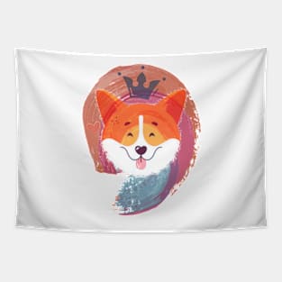 Corgi king Tapestry