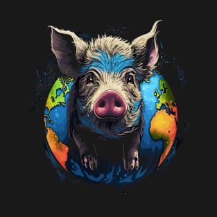 Pot-Bellied Pig Earth Day T-Shirt