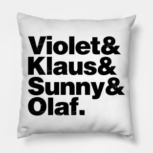 A Series of Unfortunate Names Pillow