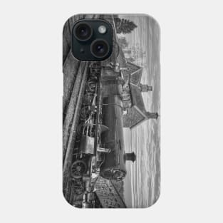 GWR Locomotive 2857 Black and White Phone Case