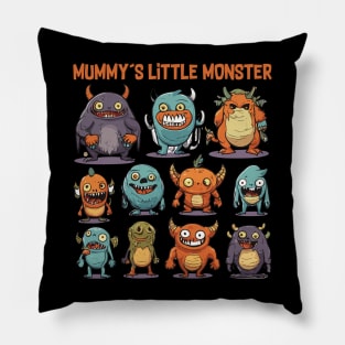 mummy´s little monster halloween Pillow