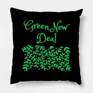 Green new deal Pillow