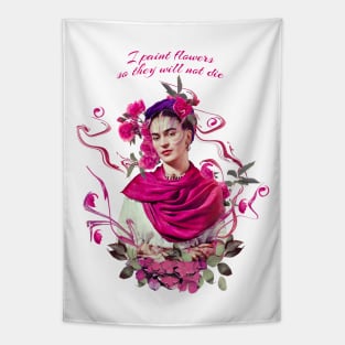 FRIDA KAHLO Mexican Feminist portrait T-Shirt Tapestry