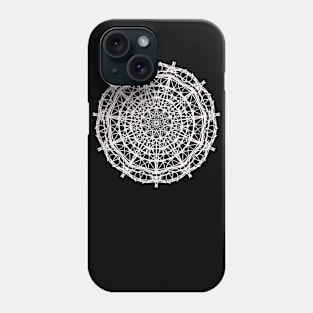 Soft White Mandala Pattern Design Phone Case