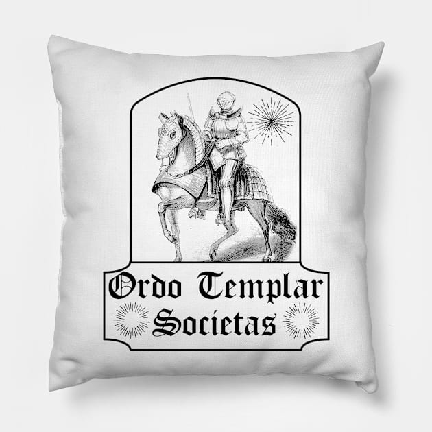 THE TEMPLAR Pillow by theanomalius_merch