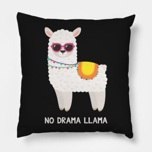 No Drama Llama - Funny Saying Llama Pillow