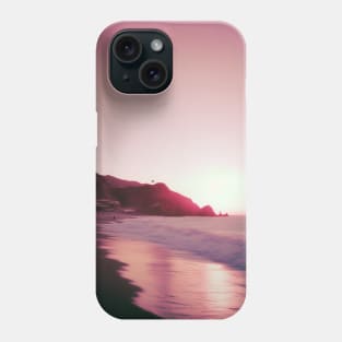 Purple Sunset Tropical Film Landscape Phone Case