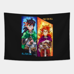 Big and Tiny Knight Tapestry