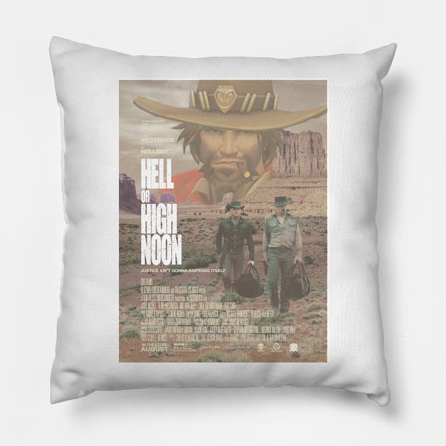 Hell or High Noon Pillow by SlothgirlArt