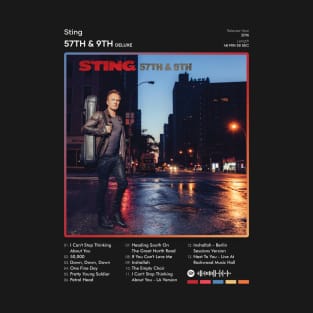 Sting - 57TH & 9TH Tracklist Album T-Shirt