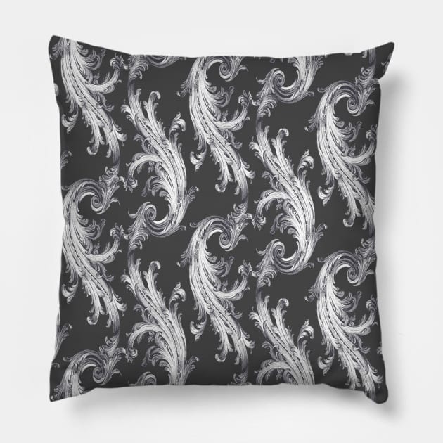 Rococo Repeat Pillow by GrinningMonkey