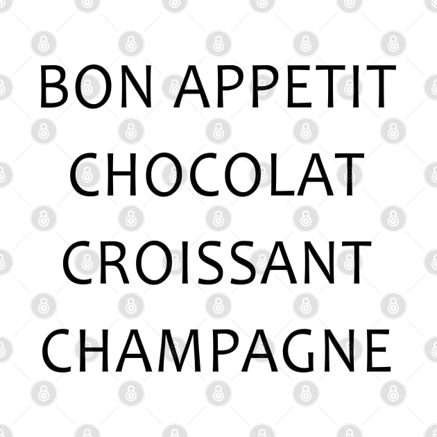 Bon Appetit Chacolat Croissant Champagne by hothippo