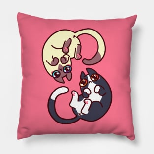 Twirly Kitties Pillow