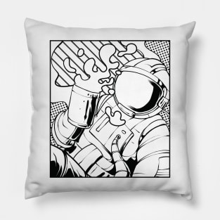 Exploring the Cosmos: Astronaut Silhouette Pillow