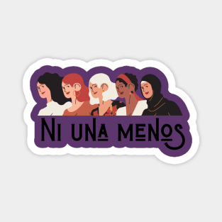 Ni una menos mujeres Magnet