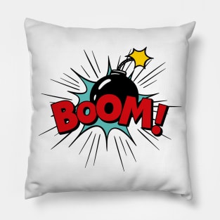 Boom! Comic Book  Pop Art Pillow