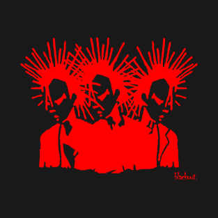 Punk Gang in Red by Blackout Design T-Shirt