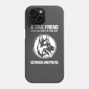 German Shepherd Dog True Friend Heart Gift Present Shirt Phone Case