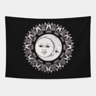 Sun and Moon Mandala Tapestry