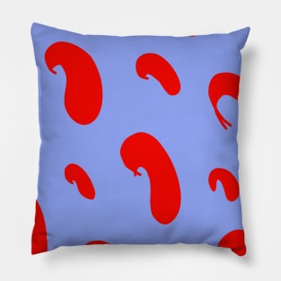 red fruit purple design background Pillow