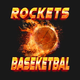 Graphic Sports Teams Name Rockets Personalized Basketball Vintage Styles T-Shirt