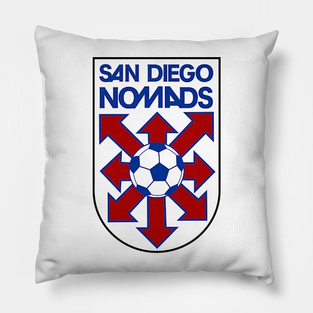 Defunct San Diego Nomads Soccer 1986 Pillow by LocalZonly