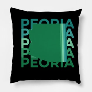 Peoria Arizona Green Repeat Pillow